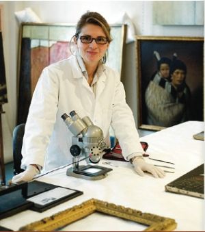 Art conservator Carolina Izzo