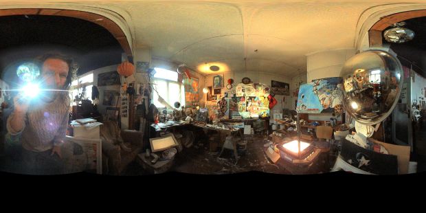 RG Shaw in his Studio