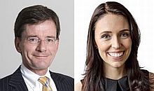 Christopher Finlayson and Jacinda Ardern