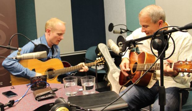 Mark and Loren live in the Upbeat studio RNZ Dru Faulkner crop