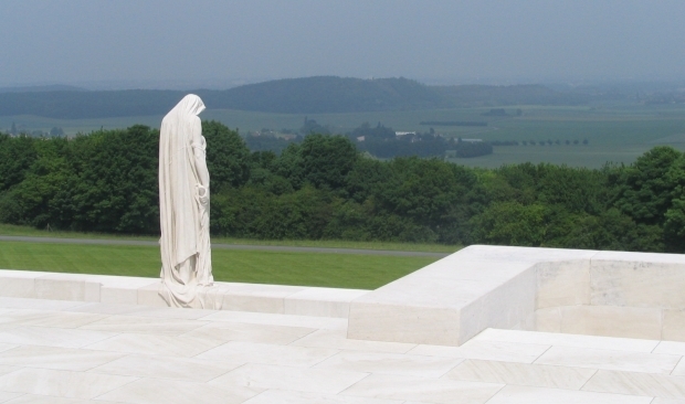 Vimy Ridge Memorial WWI Mother Canada overlooks the Somme