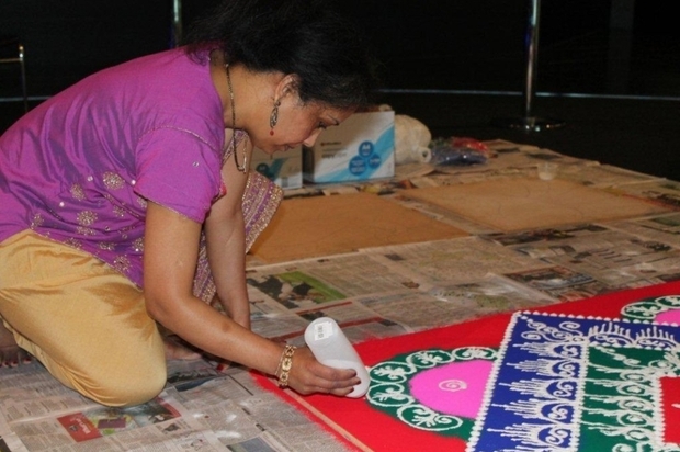 Fleeting Beauty Rangoli Sand Art