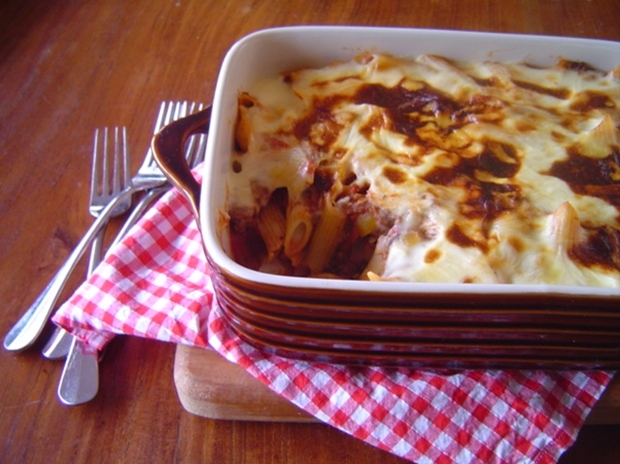 Beef Capsicum And Tomato Pasta Bake