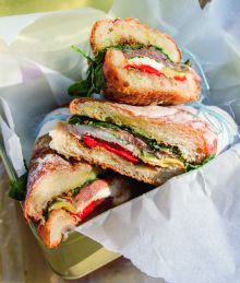 Pressed picnic sandwich