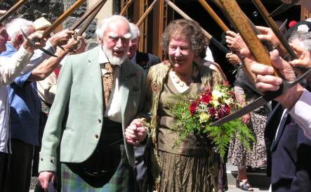 Austen and Margaret Alpers on the day of their wedding January