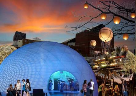 Part of Sam Martin and Jason Mill s design for Arts Circus