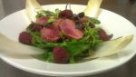 Raspberry marinated lamb loin